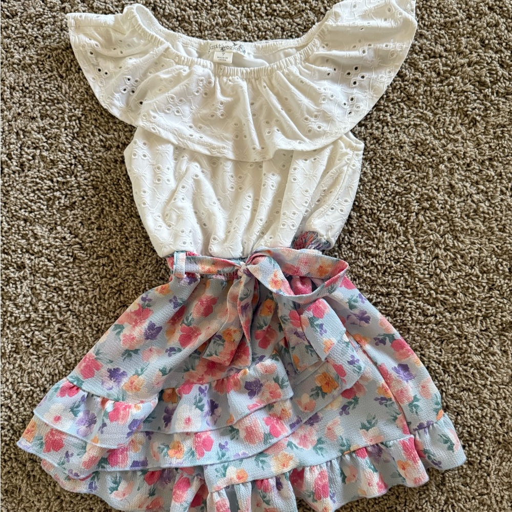 Floral Ruffle Skirt for Kids